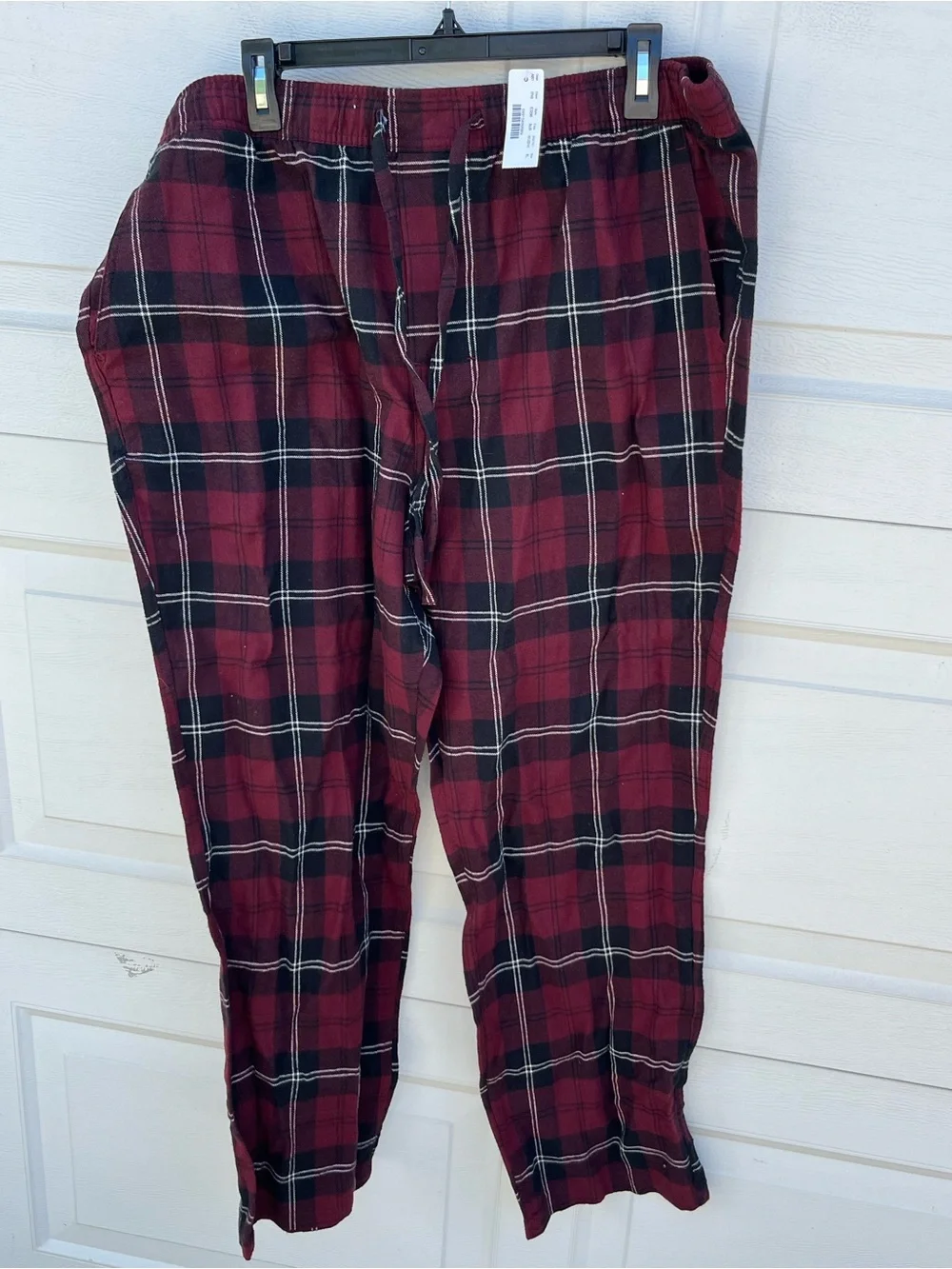 Men's J.Crew Lounge Pajama Pants red Flannel Cotton Plaid XL